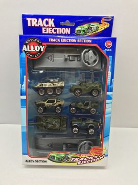 Alloy catapulted taxiing military vehicle
