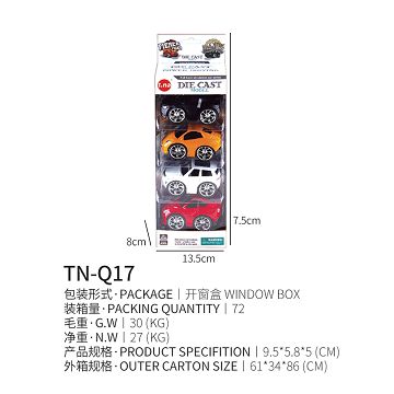 Q version rebound alloy car