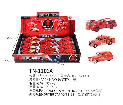 12 old firefighting alloy cars