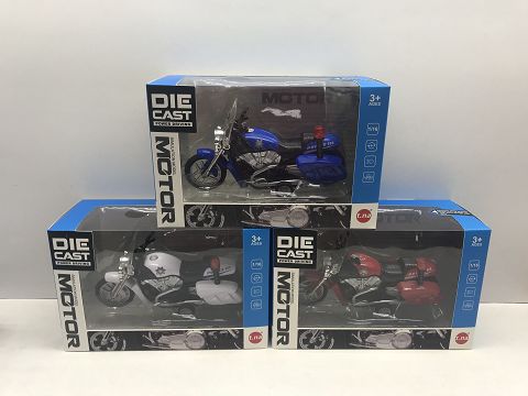 Alloy return motorcycle with sound and light