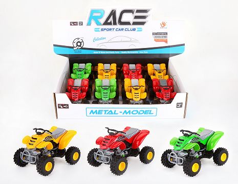 1:16 alloy beach scooter with sound (3 colors mixed with 8 pieces in 1 display box)