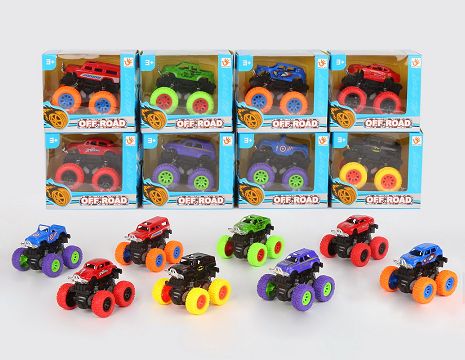 Avengers big wheel dual inertial alloy stunt climbing car, 8 mixed window boxes