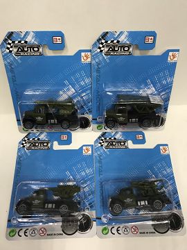 1:55 alloy boomerang military vehicle, 4 types of suction plate mixed