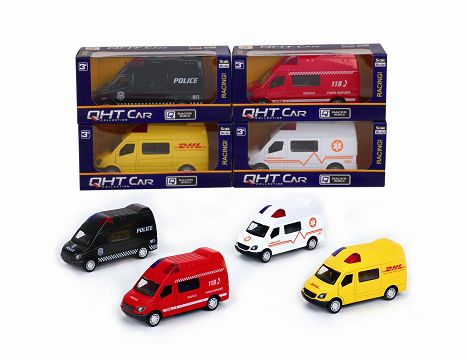 1:34 door can be opened by Mercedes, fire, ambulance, police car, express, 4 kinds of mixed window box