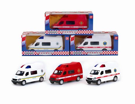 1:34 mercedes-benz Russian rescue boomerang alloy doors can be opened, 3 mixed with a window box