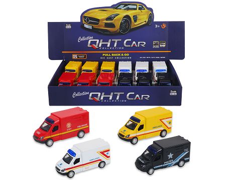 1:32 Mercedes truck boomerang alloy doors can be opened, 4 colors mixed 12 a display box