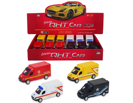 1:32 Mercedes truck boomerang alloy doors can be opened, with light music, 4 colors mixed with 12 a display box