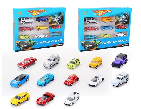 1:64 alloy coasting sports car, 12 pieces and 2 window boxes mixed