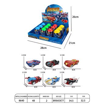 Avengers roadster (12 eggs and 6 cars)