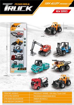 1: 5 alloy cars for 64 sliding engineering