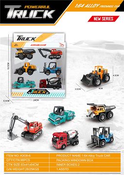 1: 6 alloy cars for 64 sliding engineering