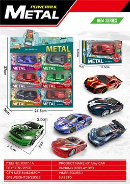 6 taxiing alloy cars