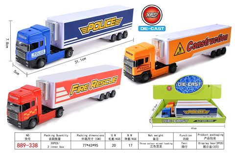 Three alloy container cars
