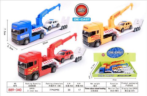 Three alloy flat cars