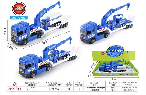 Three alloy flat cars