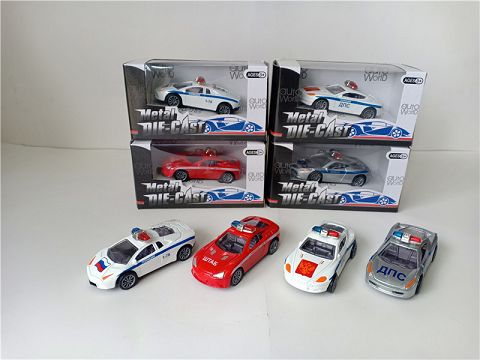 1: 50 alloy huili russian police car single villa