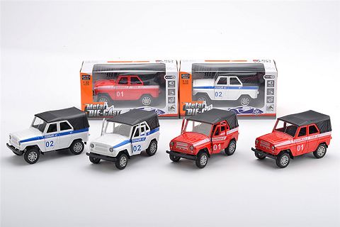 1: 32 alloy russian cross-country police car, single villa, huili open door