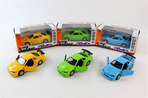 1:32 alloy running model with back force, open door, with lights, music package single zhuang