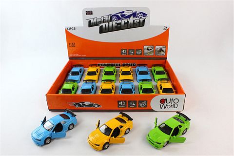 1:32 alloy sports car with back force, opening function 12