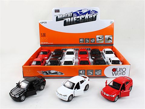 1:32 bmw x6 alloy model with back force, opening function 12