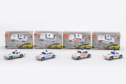 1:64 taxi alloy classic car police car single zhuang