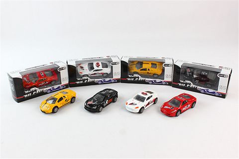 1: 50 racing alloy sliding car single villa