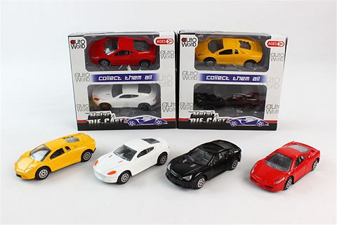 1: 50 simulation alloy sliding car 2 cars
