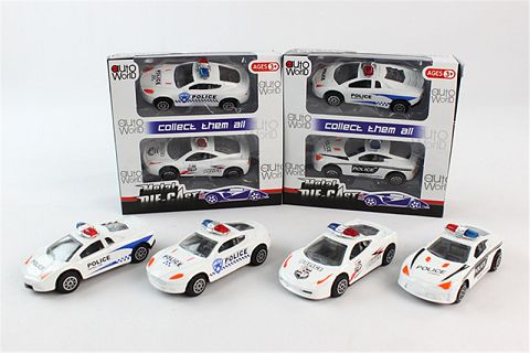 1: two 50 alloy coaster police cars