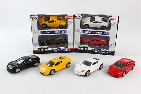 1: 50 simulation alloy huili sports car 2 cars