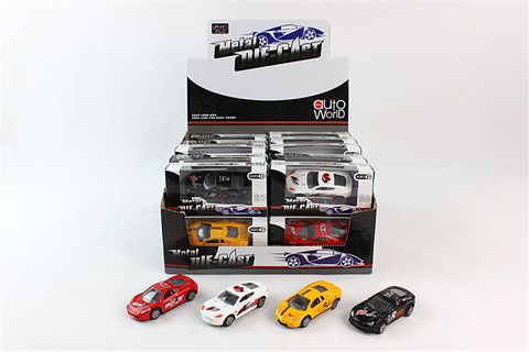 1: 50 racing alloy sliding sports cars 24
