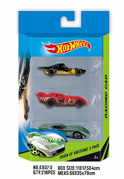 3 small alloy-mounted sports cars [6 mixed]
