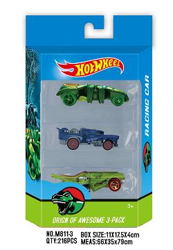 3 small alloy-mounted sports cars [6 mixed]