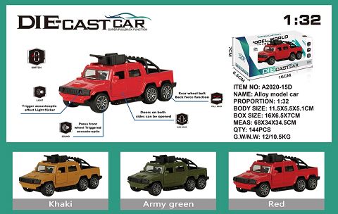 Imitation humvee military car alloy car two door