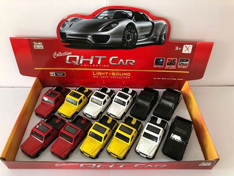 1:32 mercedes-benz G63 alloy recoil car, 2 doors, sound and light in front light (1 model with 3 colors mixed 12 pieces in one display box)