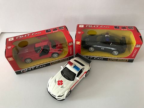 BMW Z4 porsche GT3 mercedes-benz SLS alloy strength recovery Russian ambulance door, front light with sound and light (window box, three two-color mixed)