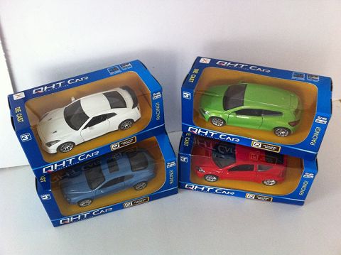 1:32 Volkswagen sang-cool, Honda, bentley, nissan alloy sports car, door can be opened (window box, four different color mixed)