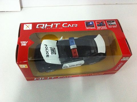 1:32 bumblebee alloy recovery police car,4 doors, front light with sound and light (window box, one color mixed)