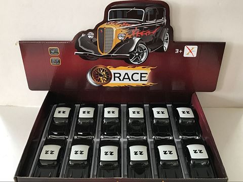 1:32合金回力老爷车警车,2开门（12只装一展示盒,1款1色混装）