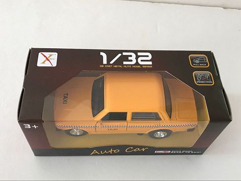 1:32 alloy recovery old car lada taxi car, open the door, (window box, 1 style, 1 color mixed)