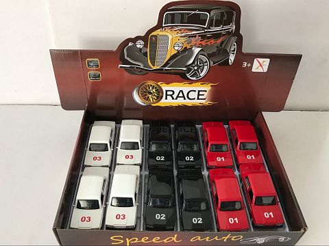 1:32 alloy recovery old car lada fire truck, open the door, (12 pieces in a display box,1 style in 3 colors)