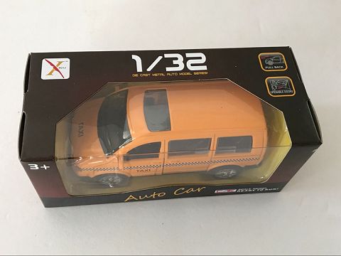 1:32 alloy hui li commercial taxi, open the door, (window box,1 style,1 color mixed)