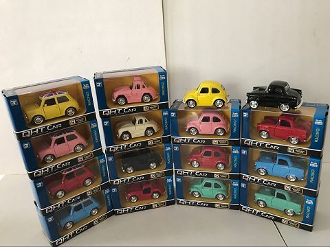 1:32 alloy Q plate sports car, open the door (window box, 4 3-color mixed)