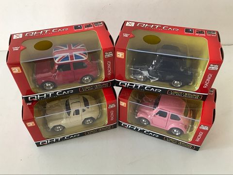 1:32 alloy Q plate sports car, door opening, with sound and light (window box, 4 3-color mixed)