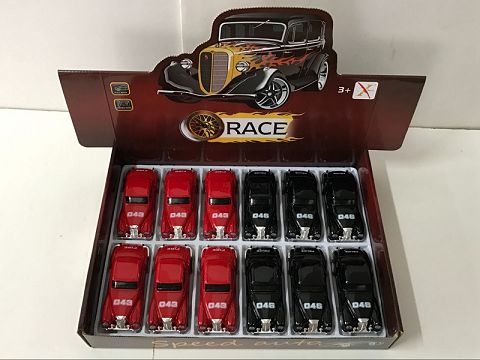 1:32 alloy recovery old car police car, 2 doors (12 pieces in a display box,1 style in 2 colors)