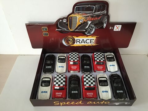 1:32 old cars mercedes-benz, BMW, bean mini alloy car return force police car open the door (display box 12 pieces of 3 models and 3 colors mixed)