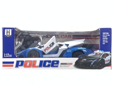 1: 12 Five way open door remote control police car (including electric charger)