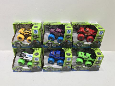 Six Hybrid dual-inertia alloy cars (color wheels)