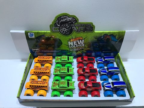 12 units/box hybrid dual-inertia alloy SUV (color wheel)
