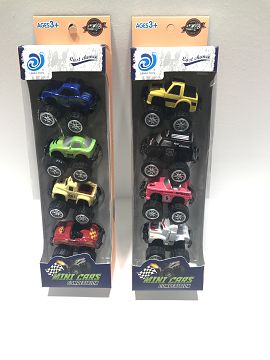 Two types of hybrid alloy cars with 4 PCS/box