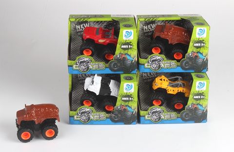 Four hybrid dual-inertia alloy flame cars
